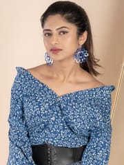 Knots to Node - Indigo Sky Symphony Earrings