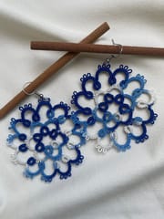Knots to Node - Indigo Sky Symphony Earrings