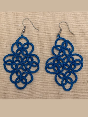 Knots to Node - Navy Nightfall Earrings