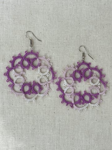 Knots to Node - Lavender Whispers Earrings