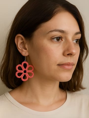 Knots to Node - Brink Pink Earrings