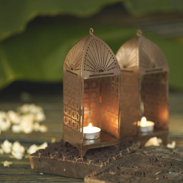 Courtyard-Mandir Table T Light (Set Of 2)